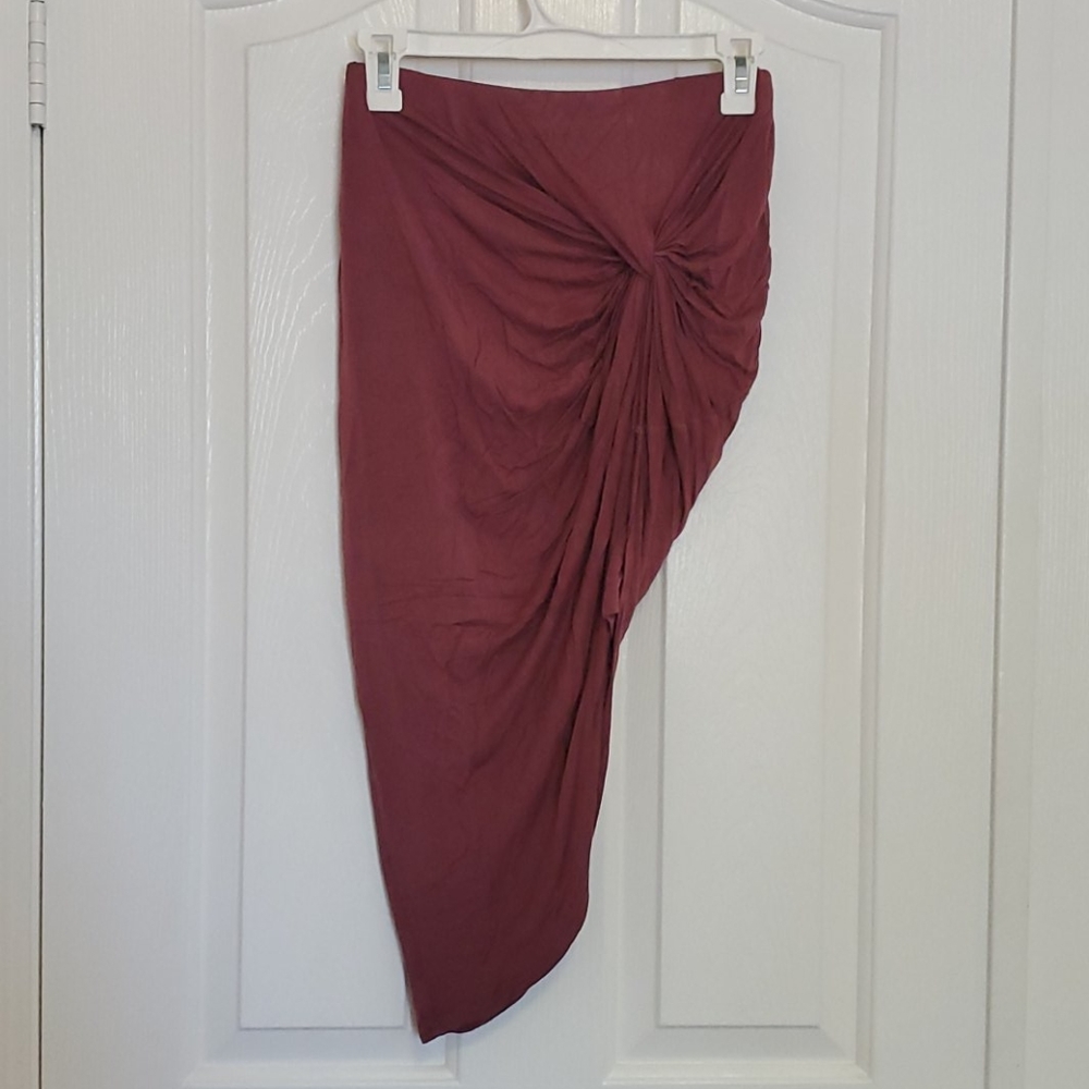 Asymmetrical Mauve Skirt